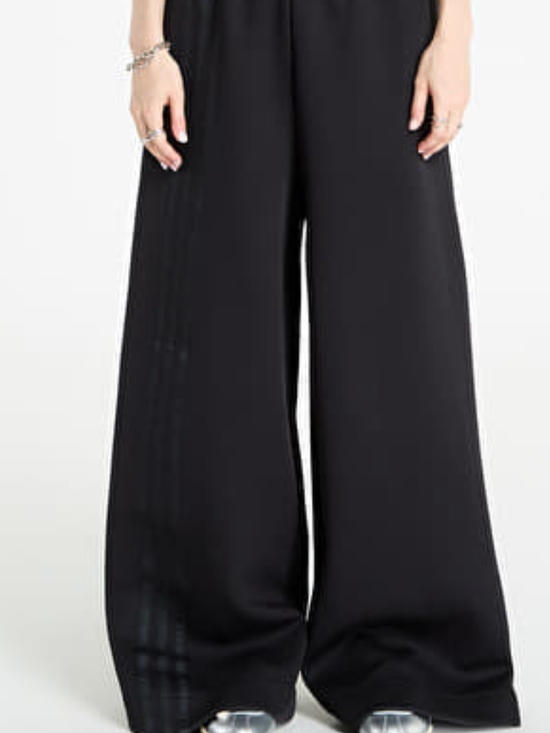 adidas Pants - Adidas Off-Placed 3 Stripe Wide-Leg Black on Black Pants, New! Sz XS
